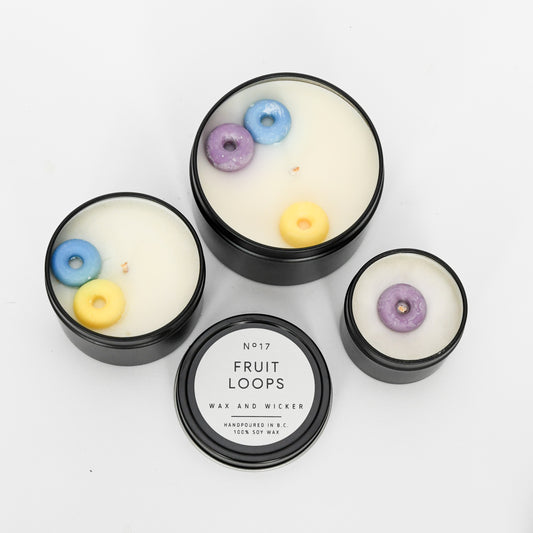 Fruit Loops Tin Candle