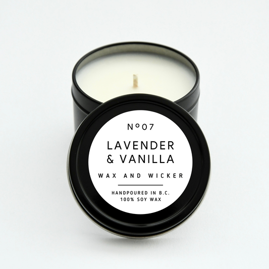 Lavender & Vanilla Tin Candle