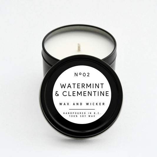 Watermint & Clementine Tin Candle