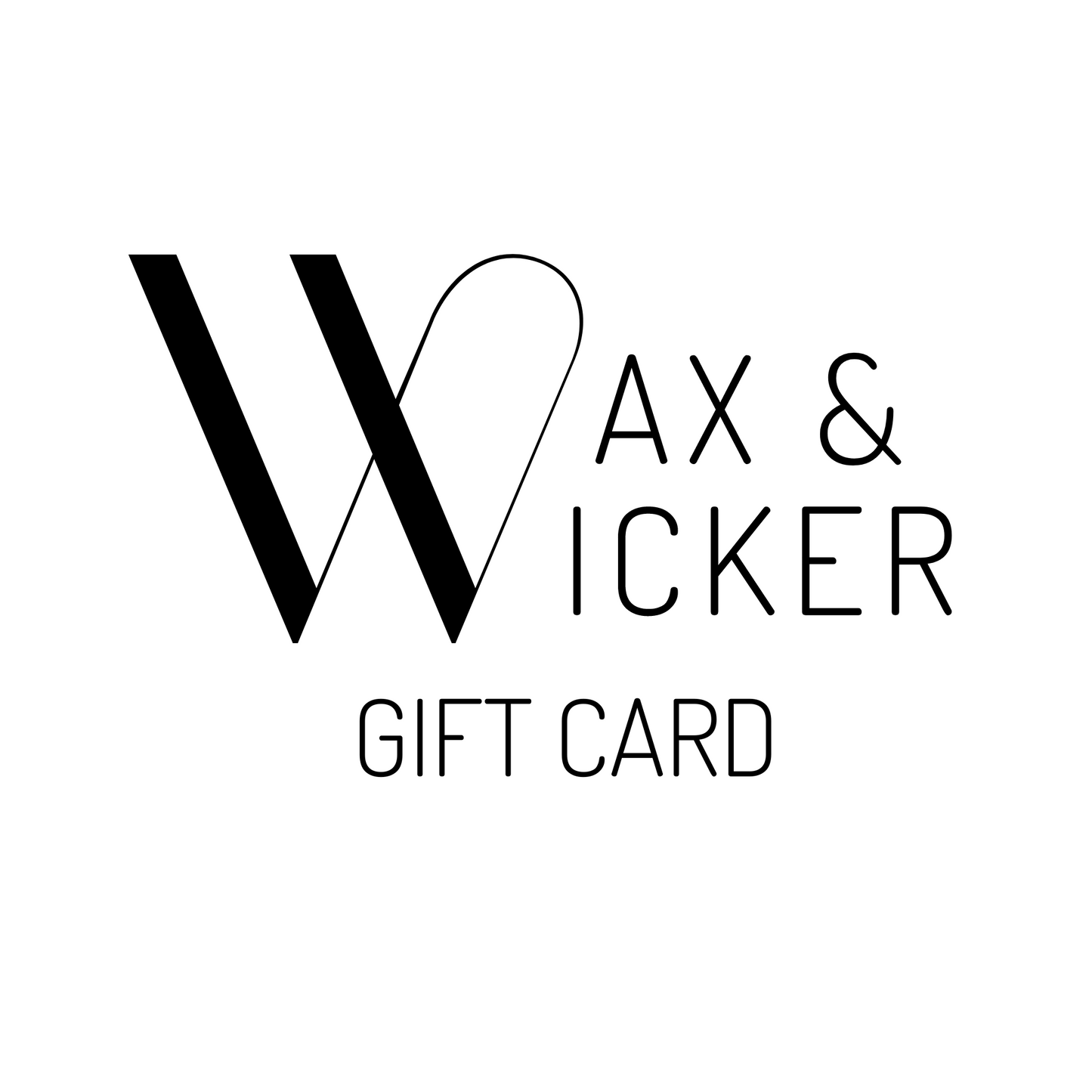 wax and wicker candles gift card